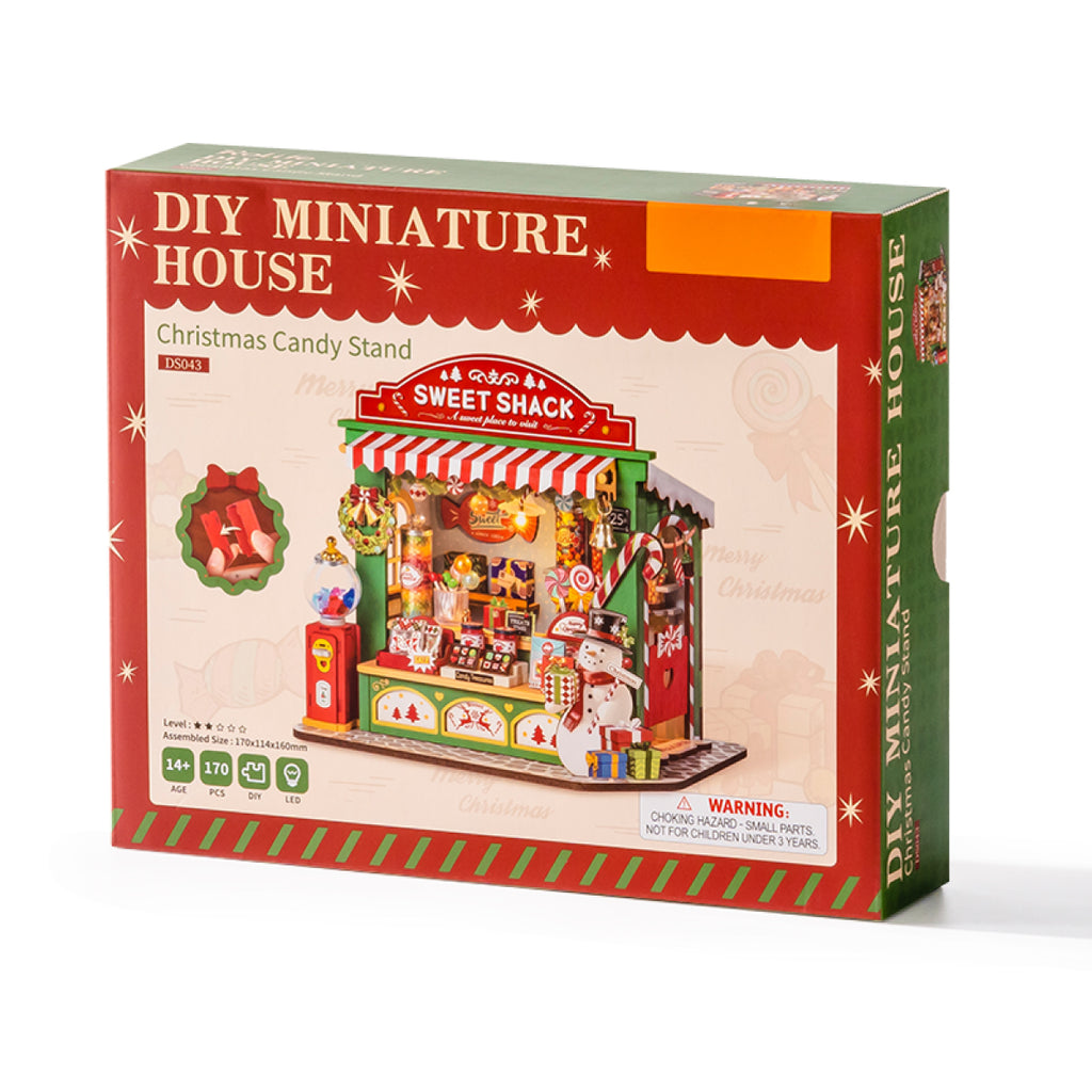 Christmas Candy Stand – DIY Miniature House Kit
