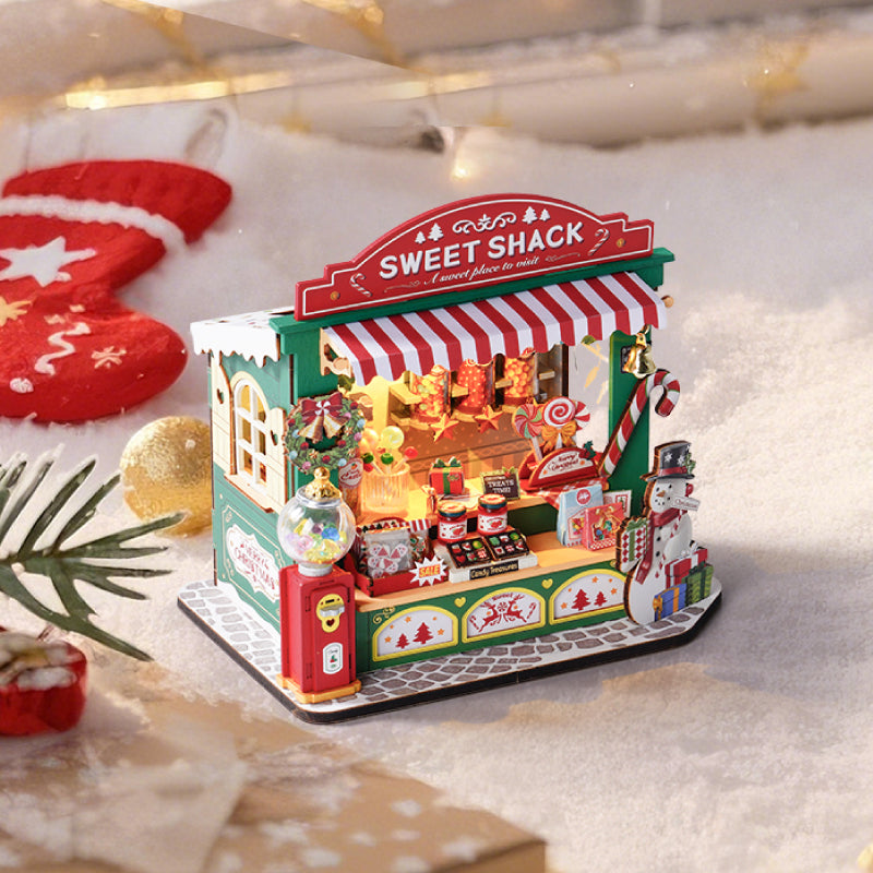 Christmas Candy Stand – DIY Miniature House Kit