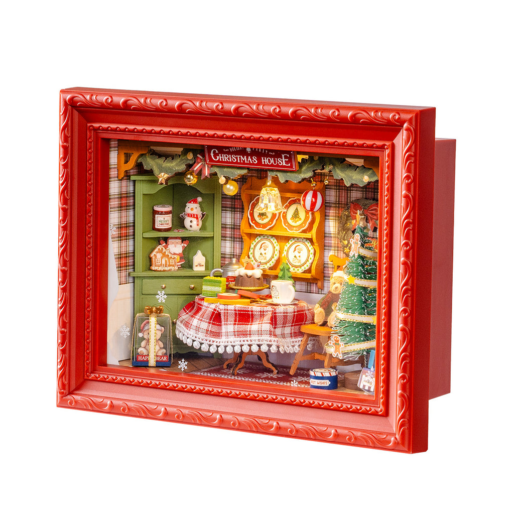 Christmas Eve Party – 3D Wooden Puzzle Story Frame Kit