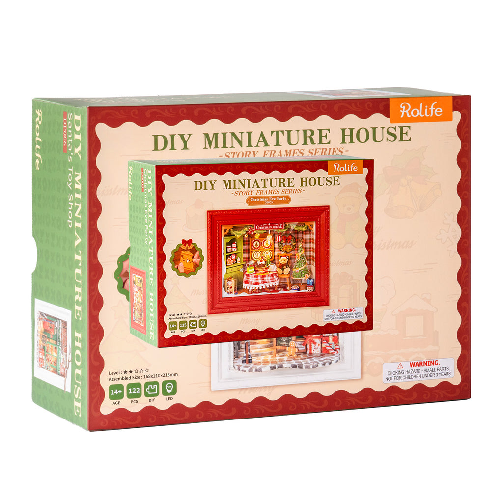 Christmas Eve Party – 3D Wooden Puzzle Story Frame Kit