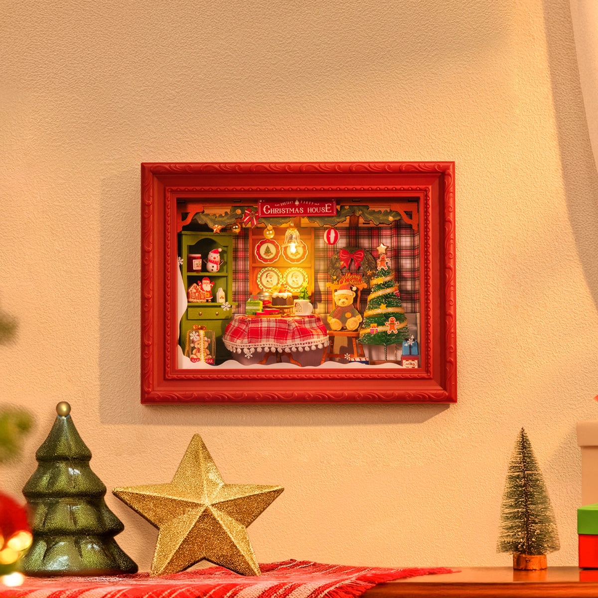 Christmas Eve Party – 3D Wooden Puzzle Story Frame Kit