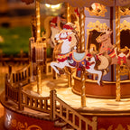 Classic Carousel Music Box – Wooden Model Kit