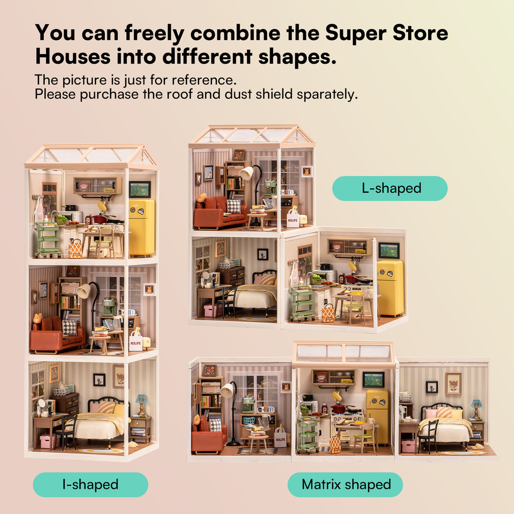 Cozy Living Lounge – DIY Miniature House Kit