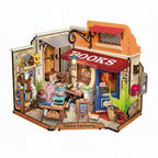 Corner Bookstore – DIY Miniature House Kit