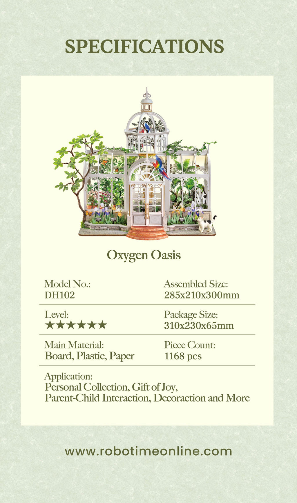 Rolife Oxygen Oasis – DIY Miniature House Kit