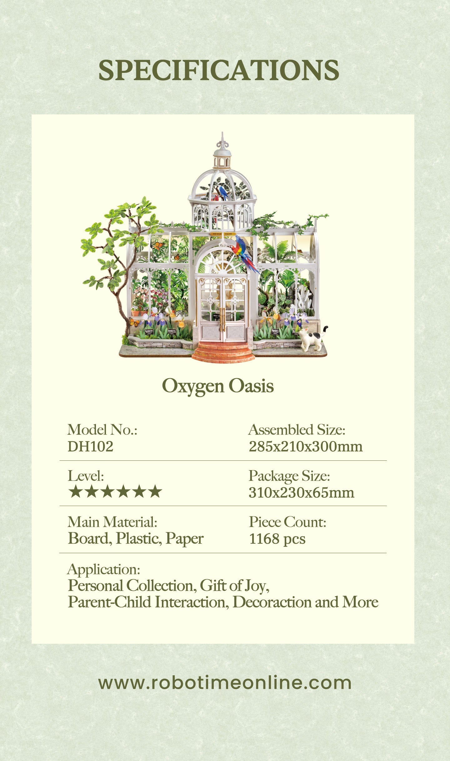 Rolife Oxygen Oasis – DIY Miniature House Kit