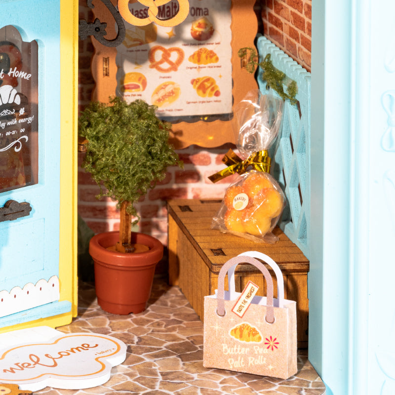 Fluffy Cat Bakery – 3D Wooden Puzzle Story Frame Kit