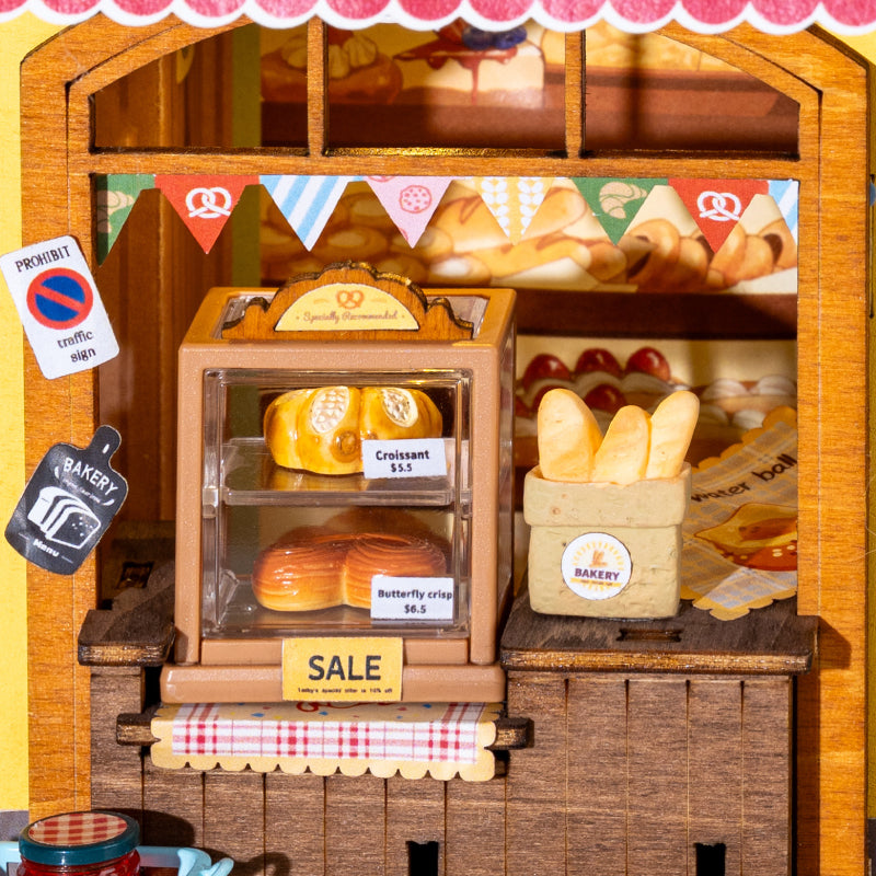 Fluffy Cat Bakery – 3D Wooden Puzzle Story Frame Kit