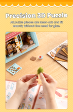 Fluffy Cat Bakery – 3D Wooden Puzzle Story Frame Kit
