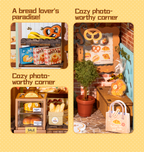 Fluffy Cat Bakery – 3D Wooden Puzzle Story Frame Kit