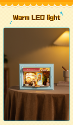 Fluffy Cat Bakery – 3D Wooden Puzzle Story Frame Kit