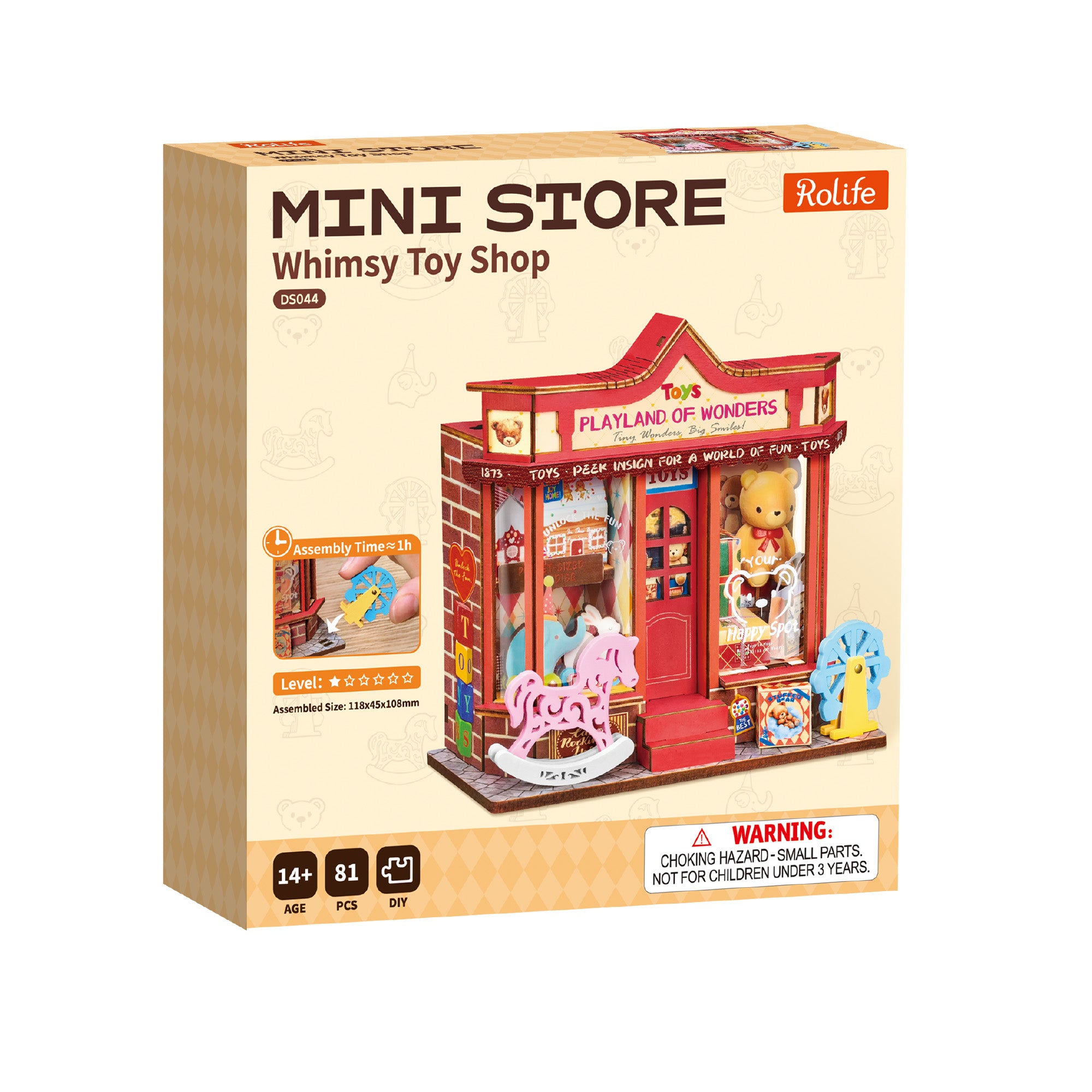 Whimsy Toy Shop – DIY Miniature Dollhouse Kit
