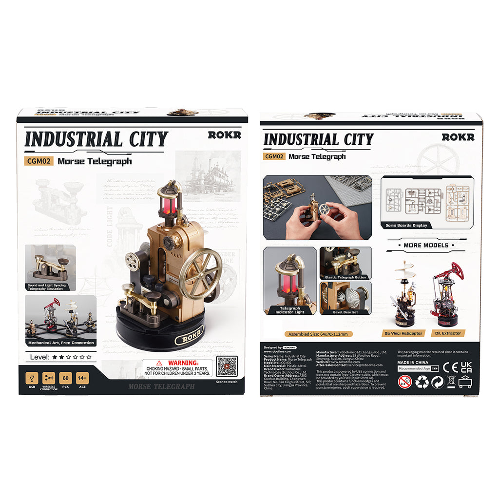 Morse Telegraph – Mechanical Communication Model Kit