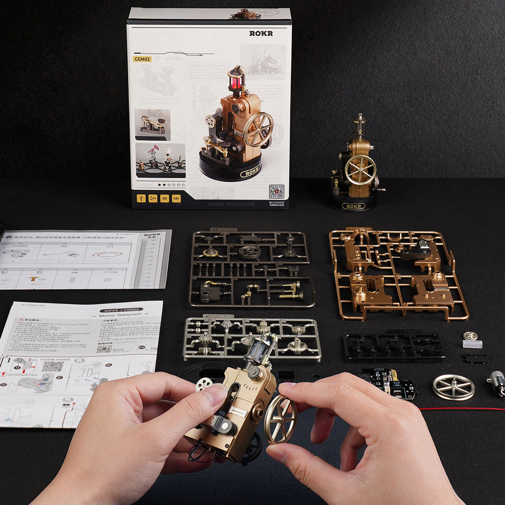Morse Telegraph – Mechanical Communication Model Kit
