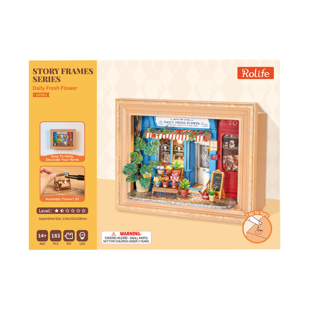 Rolife Daily Fresh Flower – 3D Wooden Puzzle Kit
