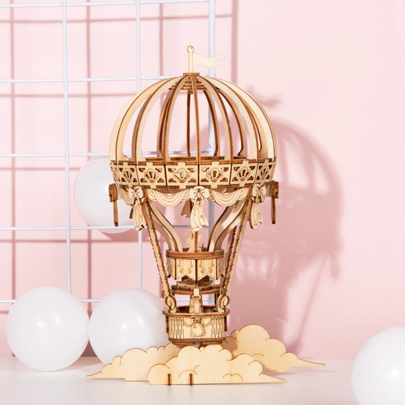Hot Air Balloon – 3D Wooden Puzzle Kit