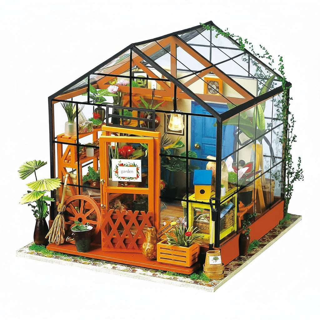Cathy’s Flower House – DIY Miniature Greenhouse Kit