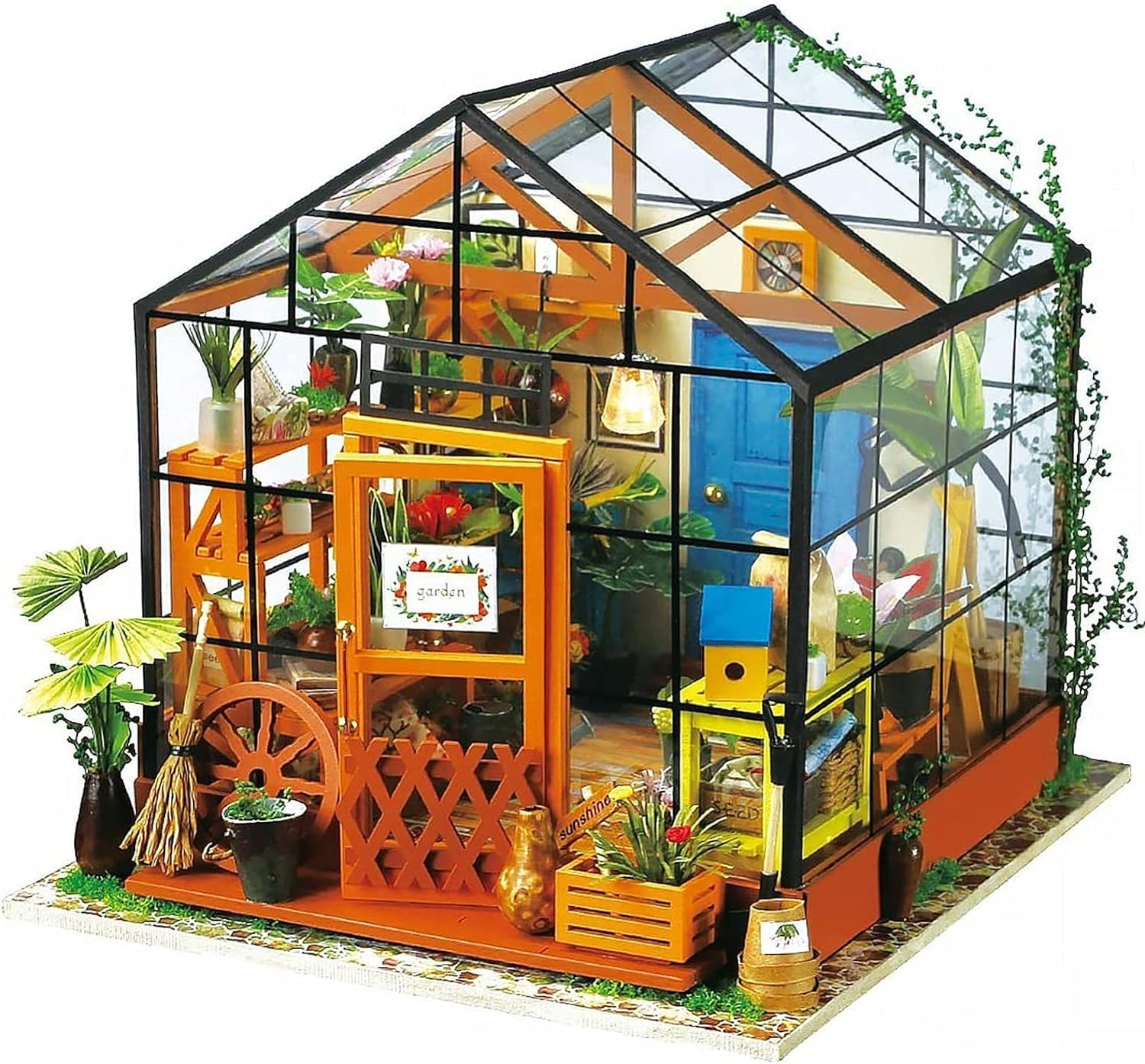 Cathy’s Flower House – DIY Miniature Greenhouse Kit