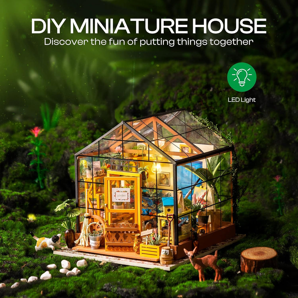 Cathy’s Flower House – DIY Miniature Greenhouse Kit