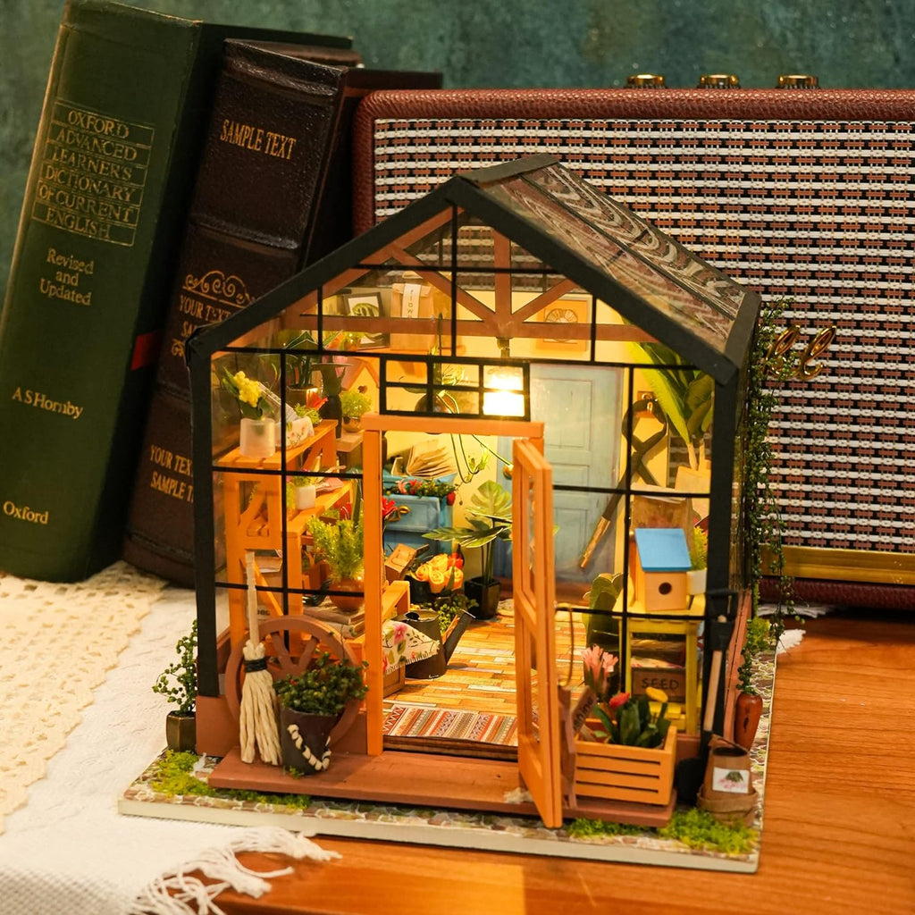 Cathy’s Flower House – DIY Miniature Greenhouse Kit