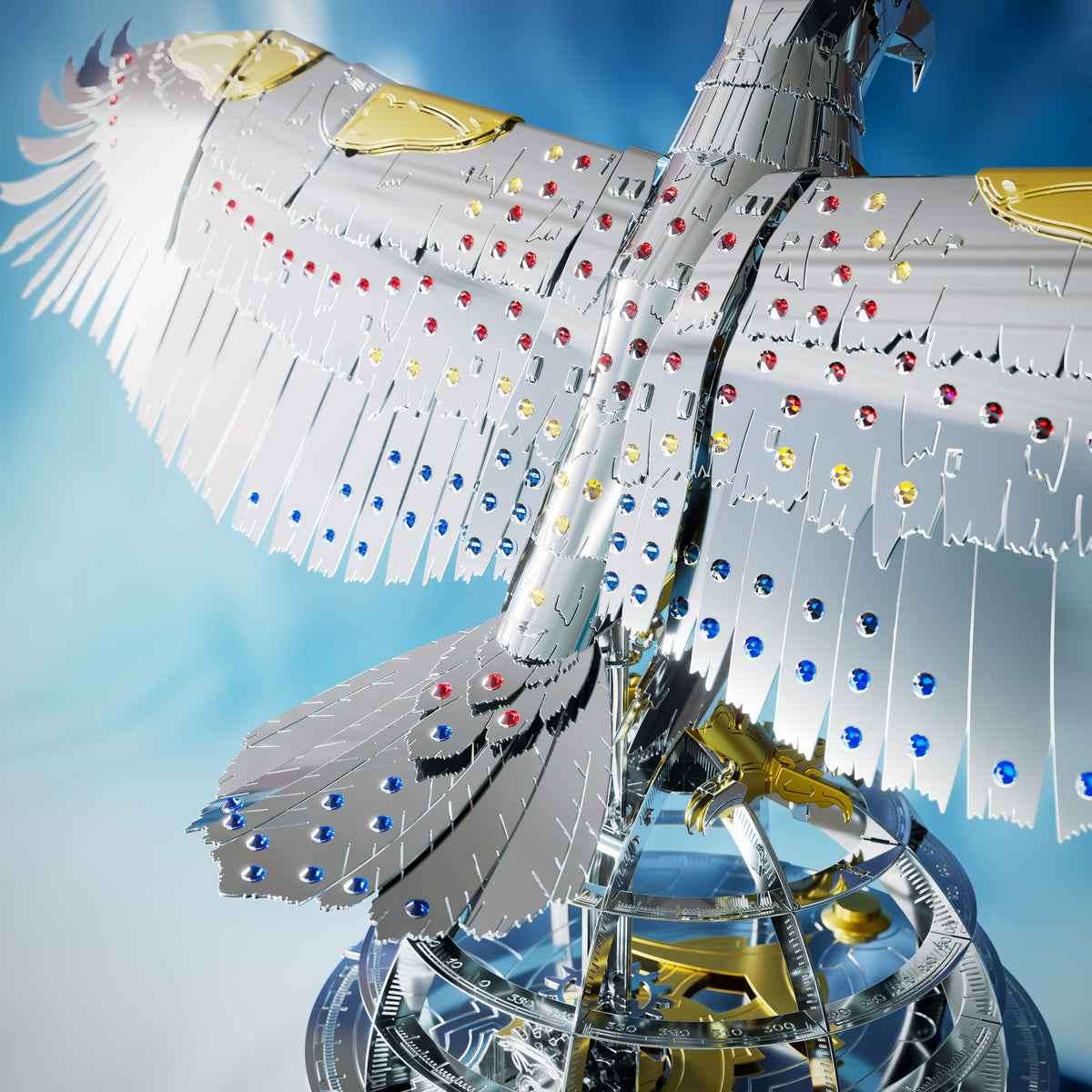 Metal Time Unity Wings Golden Armor Crystal Edition - DIY Metal Model Kit