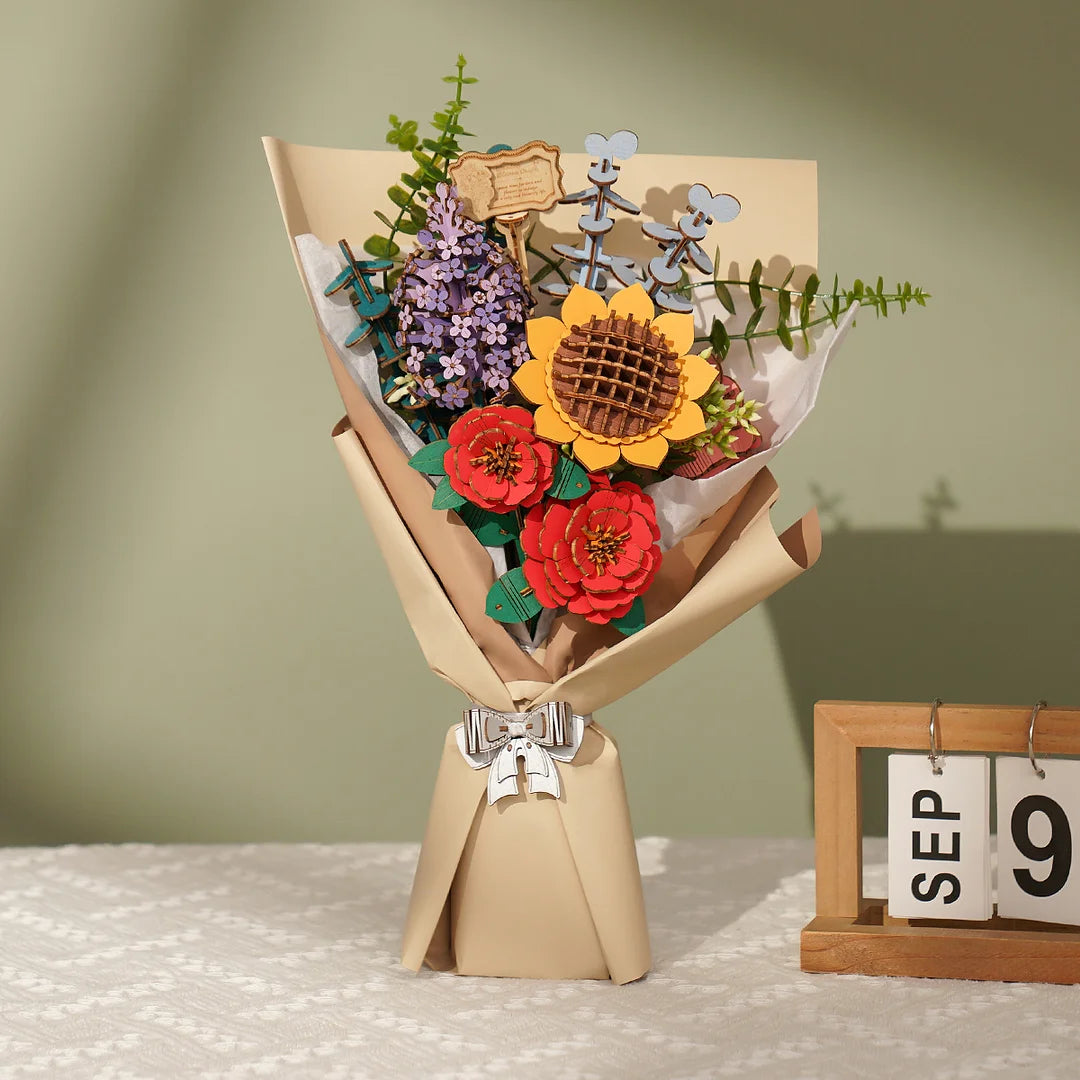 Forever Flower Bouquet – Wooden Model Kit
