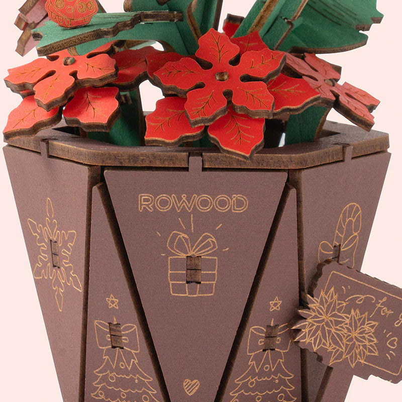 Poinsettia – DIY Wooden Flower Bouquet Kit