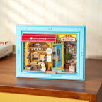 Fluffy Cat Bakery – 3D Wooden Puzzle Story Frame Kit