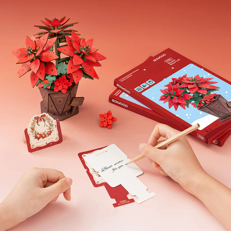 Poinsettia – DIY Wooden Flower Bouquet Kit