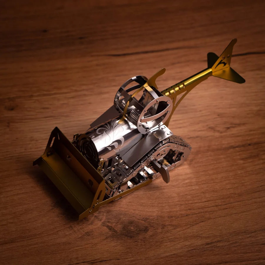 Metal Time Graceful CAT Bulldozer - DIY Metal Model Kit