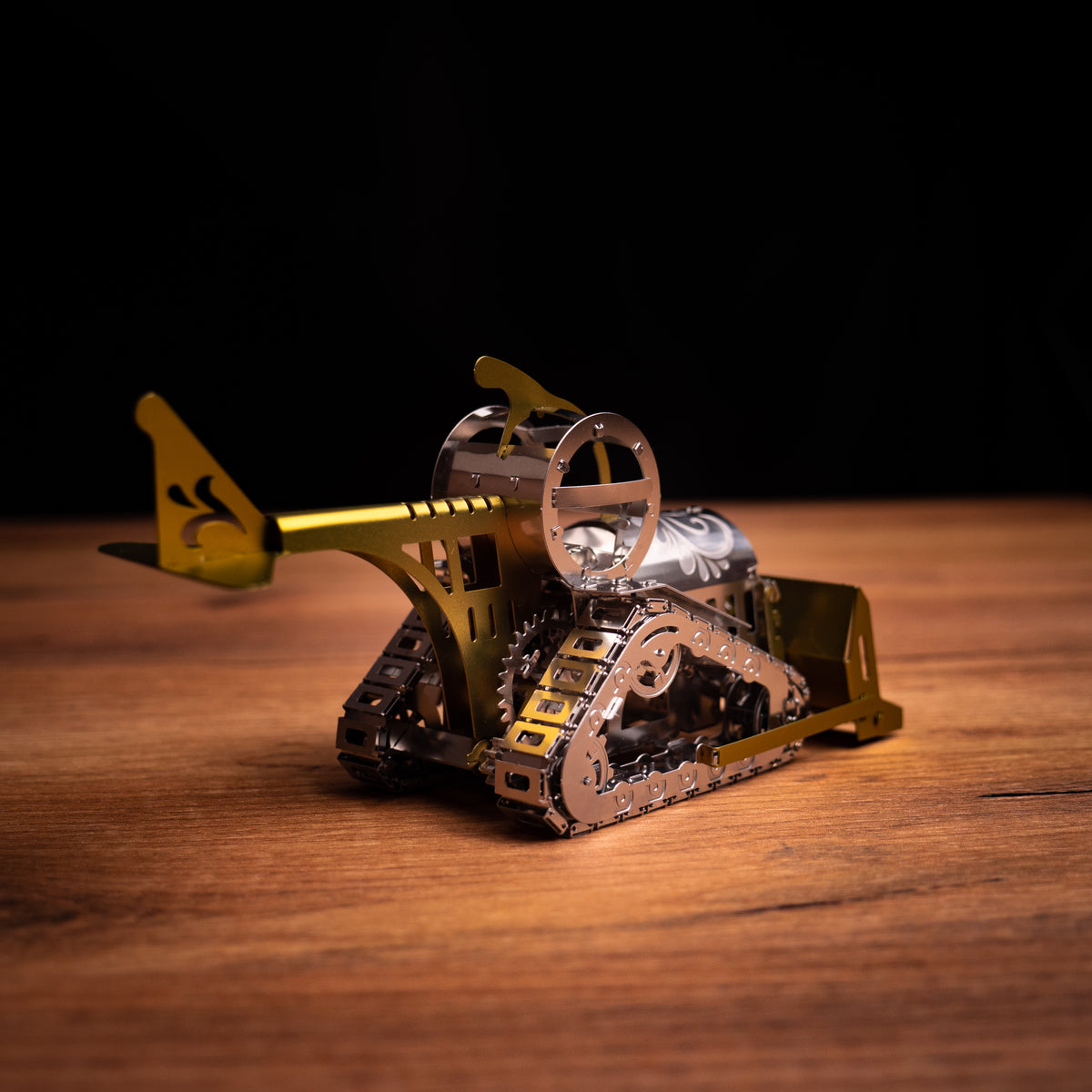 Metal Time Graceful CAT Bulldozer - DIY Metal Model Kit