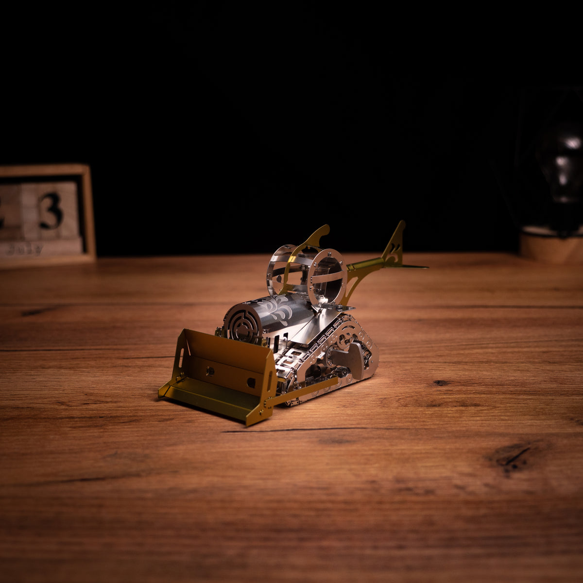 Metal Time Graceful CAT Bulldozer - DIY Metal Model Kit