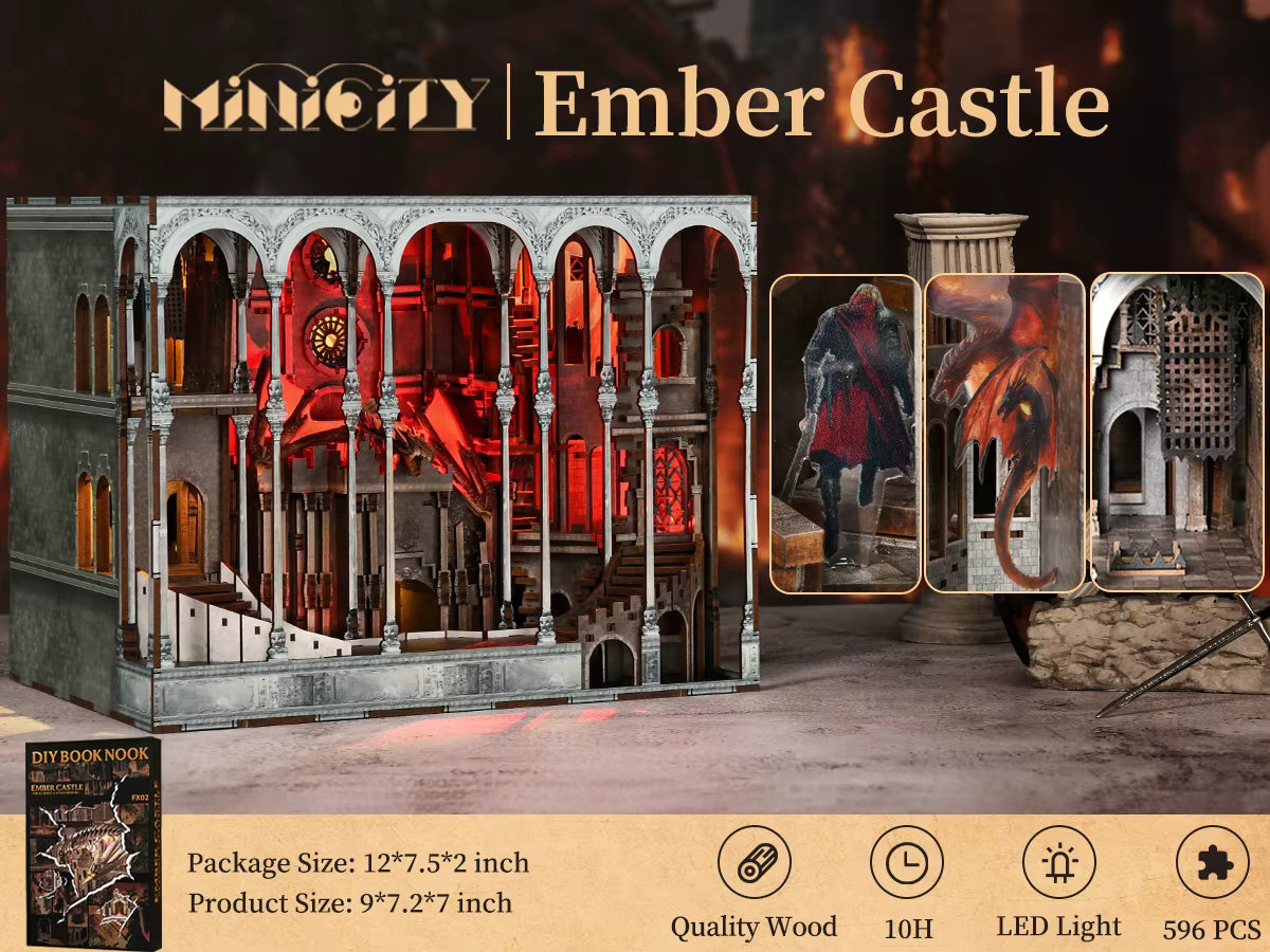 Ember Castle - DIY Book Nook Kit