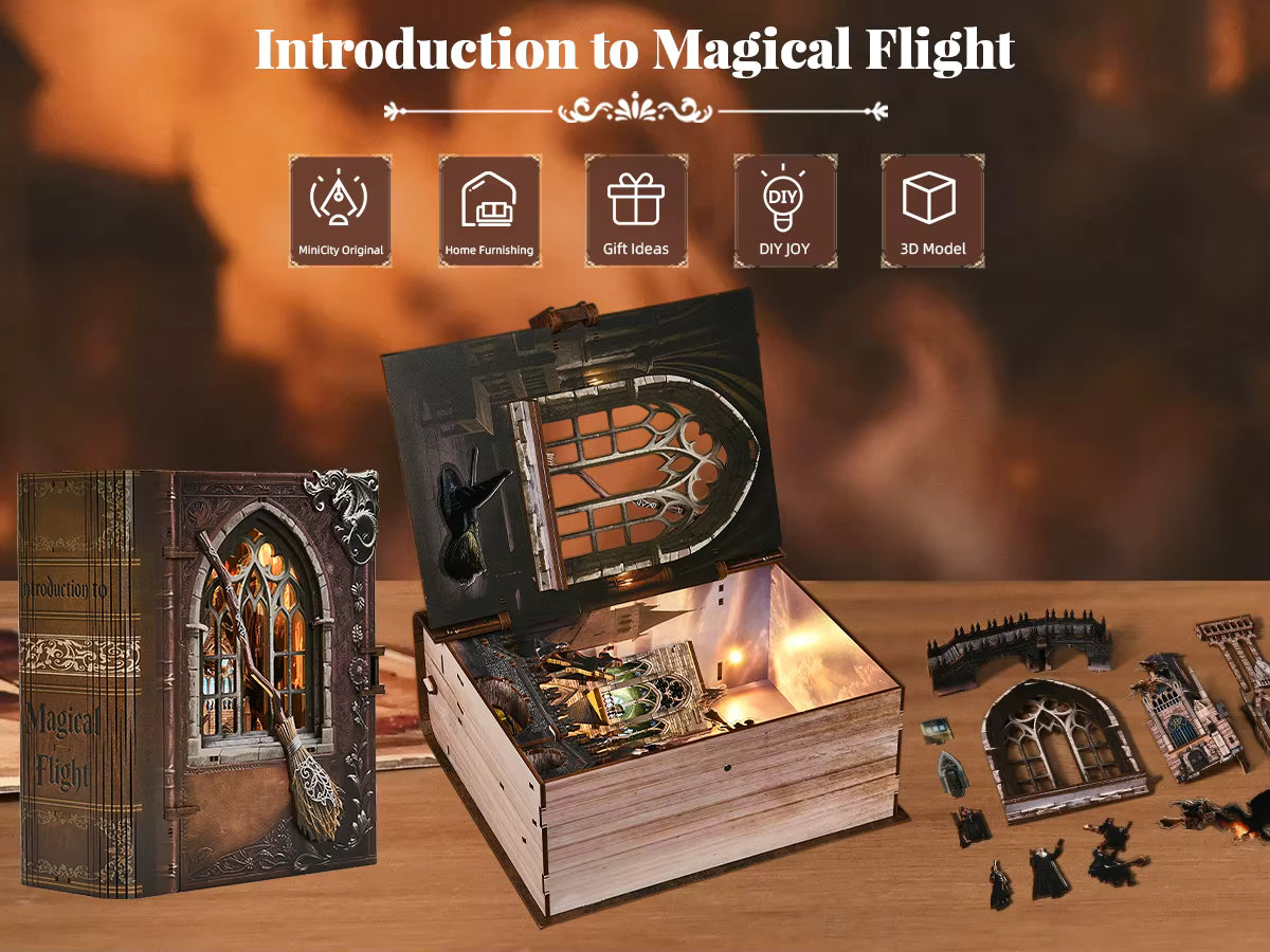 Introduction to Magical Flight - DIY Book Nook Kit