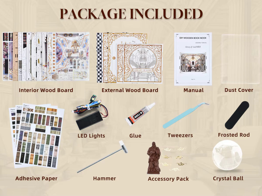 Library of Gods MAX - DIY Book Nook Kit