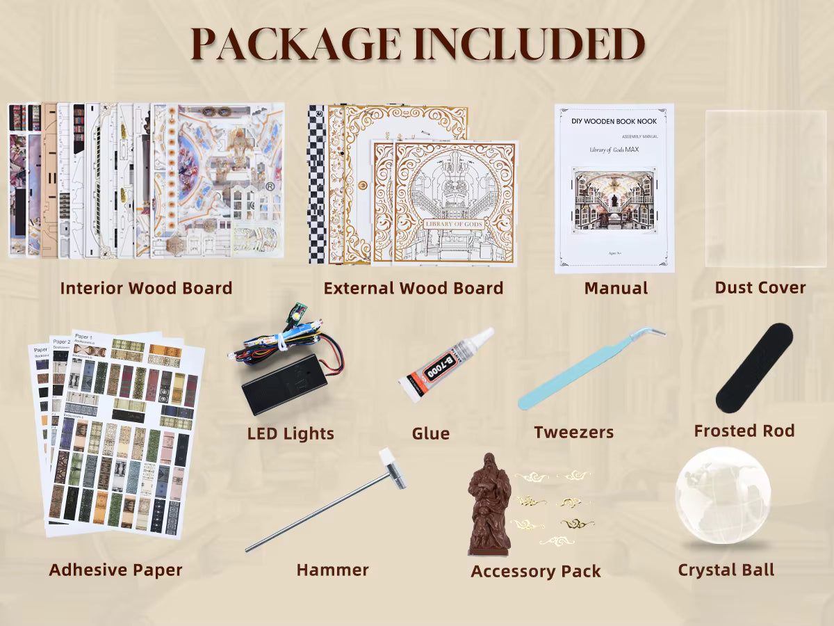 Library of Gods MAX - DIY Book Nook Kit