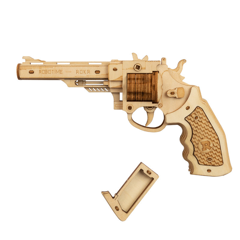 Revolver – 3D Wooden Puzzle Kit