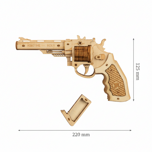 Revolver – 3D Wooden Puzzle Kit