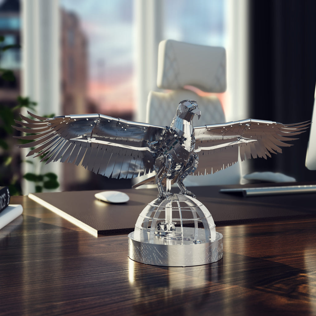 Metal Time Unity Wings Silver Armor Eagle - DIY Metal Model Kit