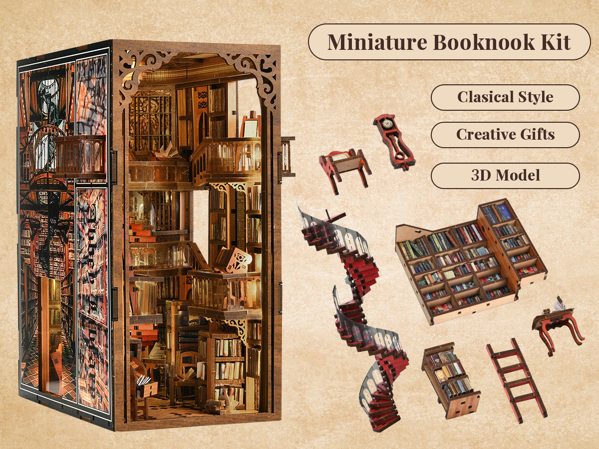 Abbey Library - DIY Book Nook Kit