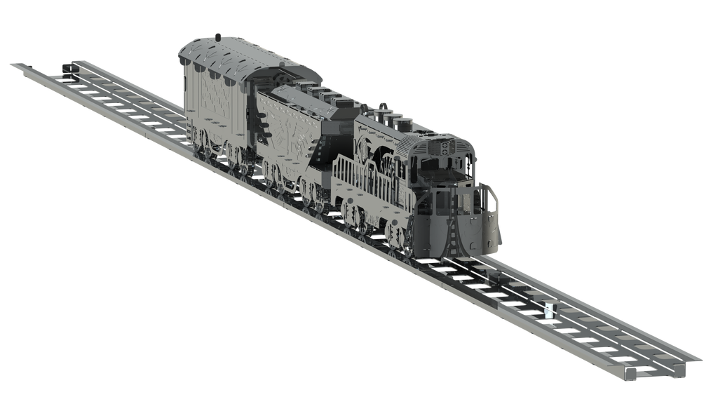 Metal Time Heavy Loco Rails – DIY Metal Model Kit