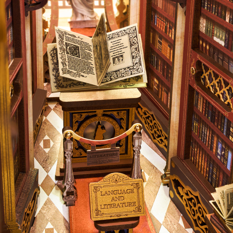 Wonderful Library Book Nook – DIY Model Kit
