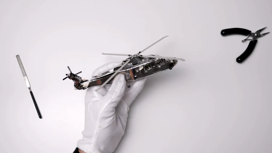 Metal Time Lifting Spirit Helicopter - DIY Metal Model Kit
