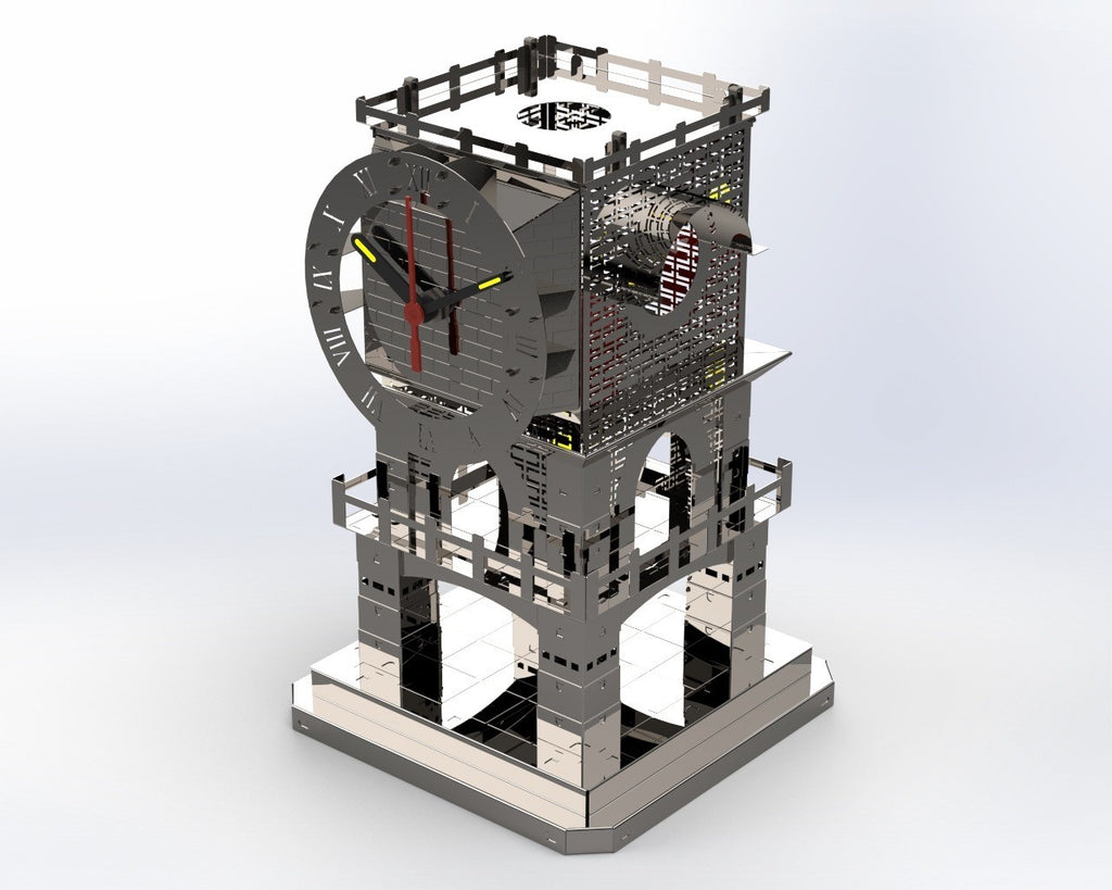Metal Time Master of Time Stand Clock - DIY Metal Model Kit