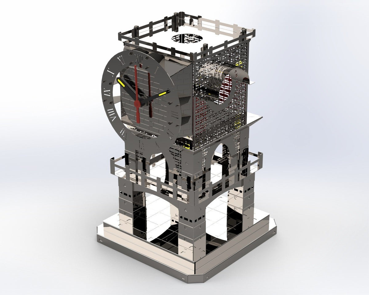 Metal Time Master of Time Stand Clock - DIY Metal Model Kit