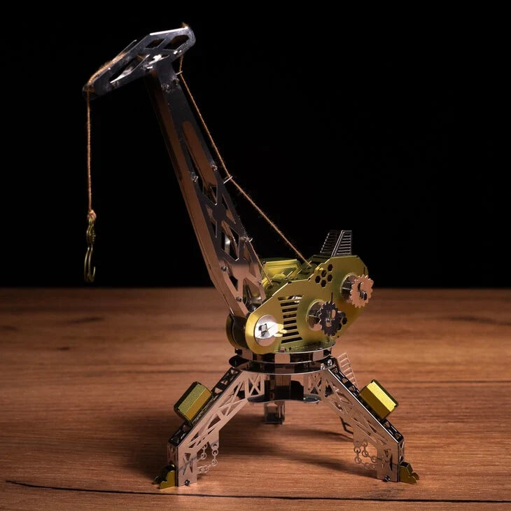 Metal Time Mighty Machine Crane - DIY Metal Model Kit