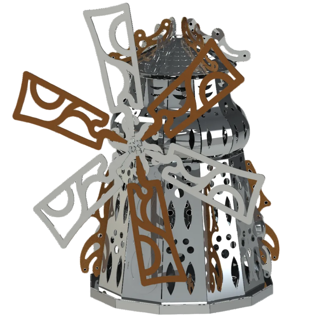 Metal Time Mysterious Mill Windmill - DIY Metal Model Kit