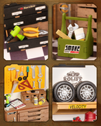 Garage Workshop – DIY Miniature House 3D Puzzle Kit