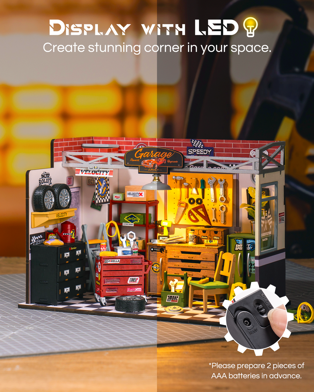 Garage Workshop – DIY Miniature House 3D Puzzle Kit