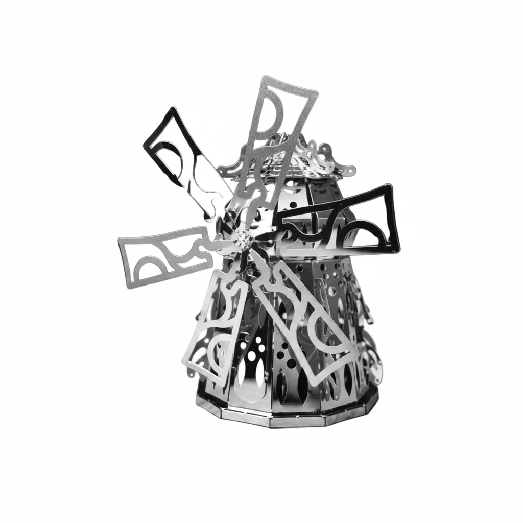 Metal Time Mysterious Mill Windmill - DIY Metal Model Kit